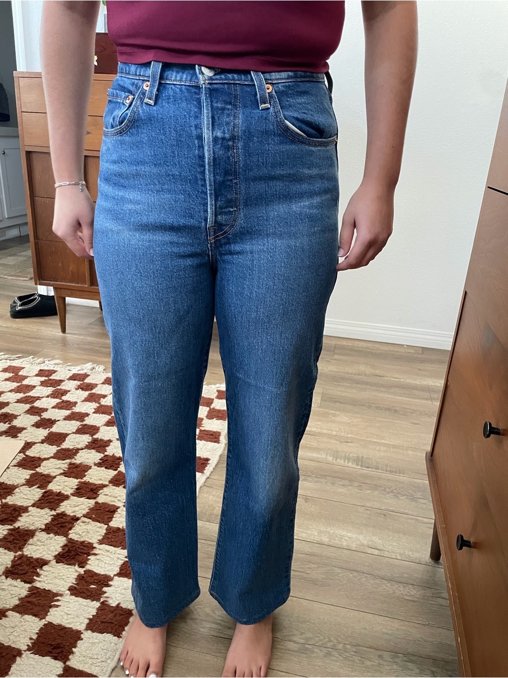 Levi’s Ribcage Straight Leg denim jeans